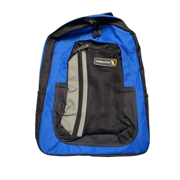 Overland Generation X Backpack Blue New With Tags School Hiking Laptop Bag - Picture 3 of 10